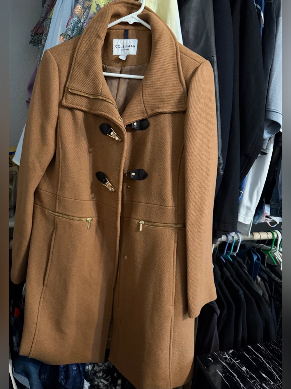 Cole Haan womens wool coat size 8